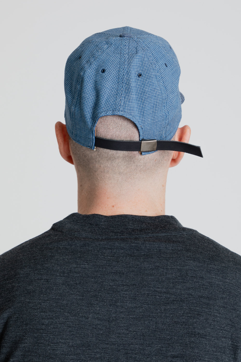 Poten Indigo Chambray Cap in Navy