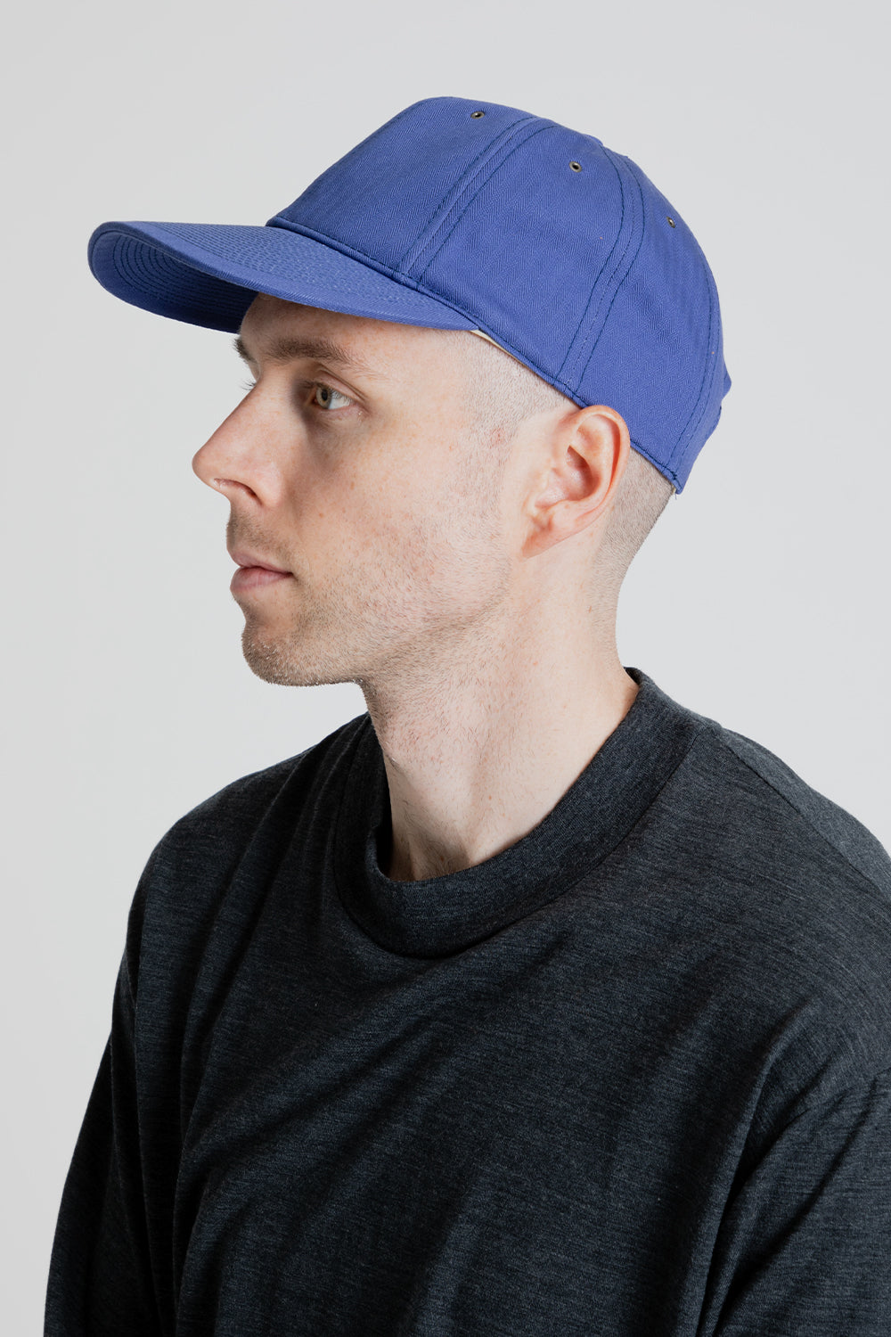 Poten US Herringbone Cap in Blue