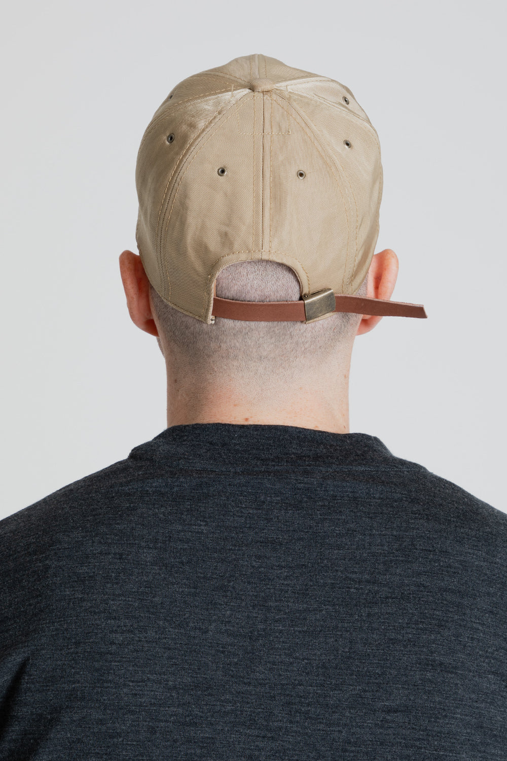 Poten Vintage Nylon Cap in Beige