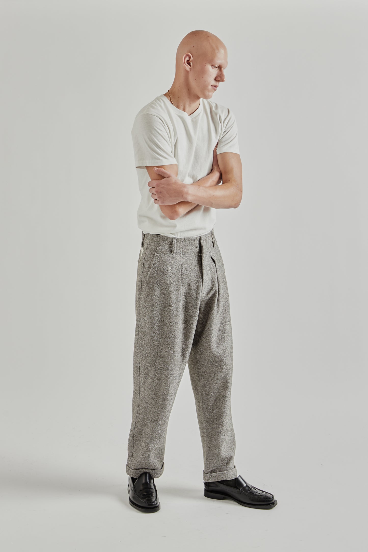 Ranra FW25 Fold Wool Chino Pants Major Brown 9