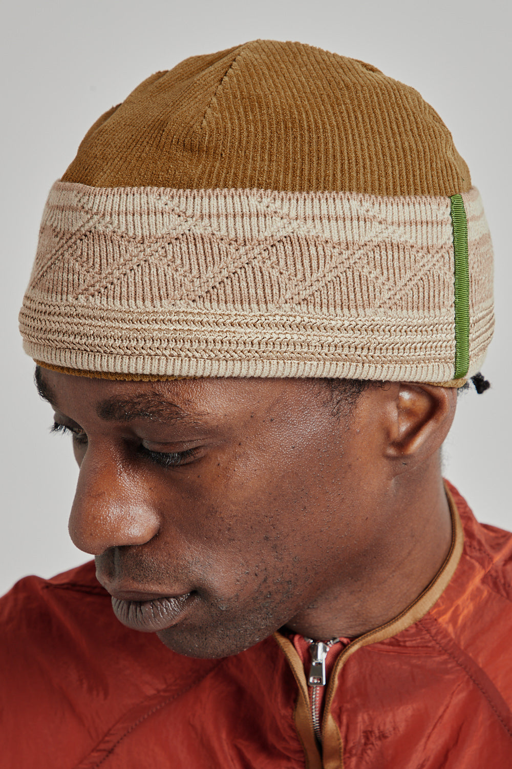 Ranra SS25 Flint Sponge Cotton Beanie Martini Olive 06
