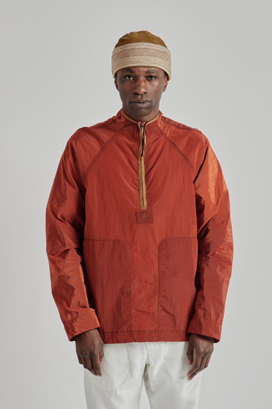 Ranra SS25 Ganga Shiny Nylon Track Top Roasted Russet 02