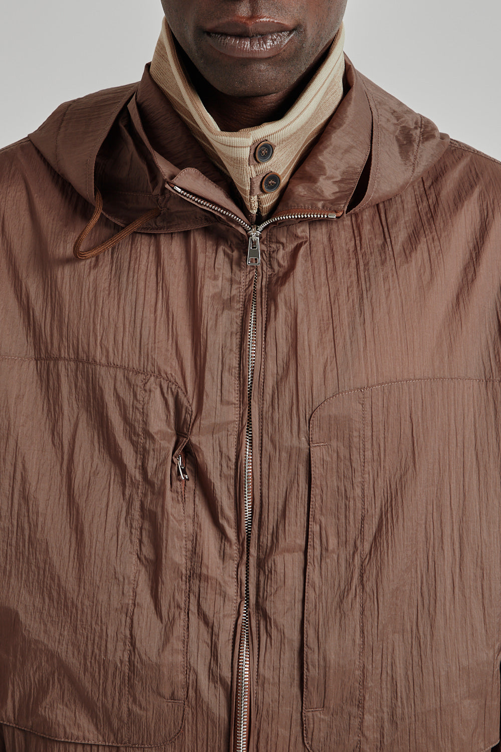 Ranra SS25 Purs Light Nylon Hoodie Jacket Monks Robe 015