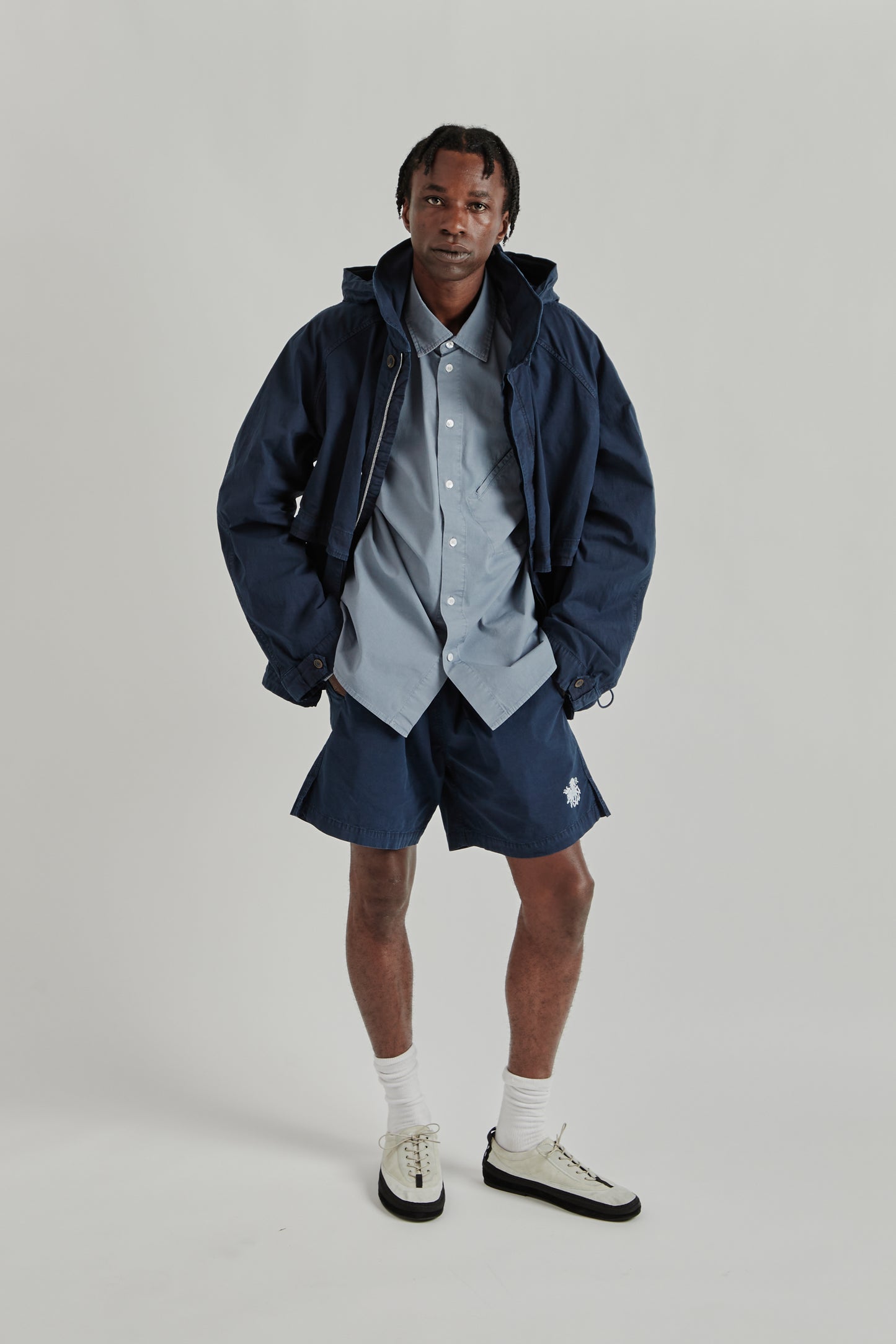 Ranra SS26 Fender Cotton Jacket Sky Captain0616
