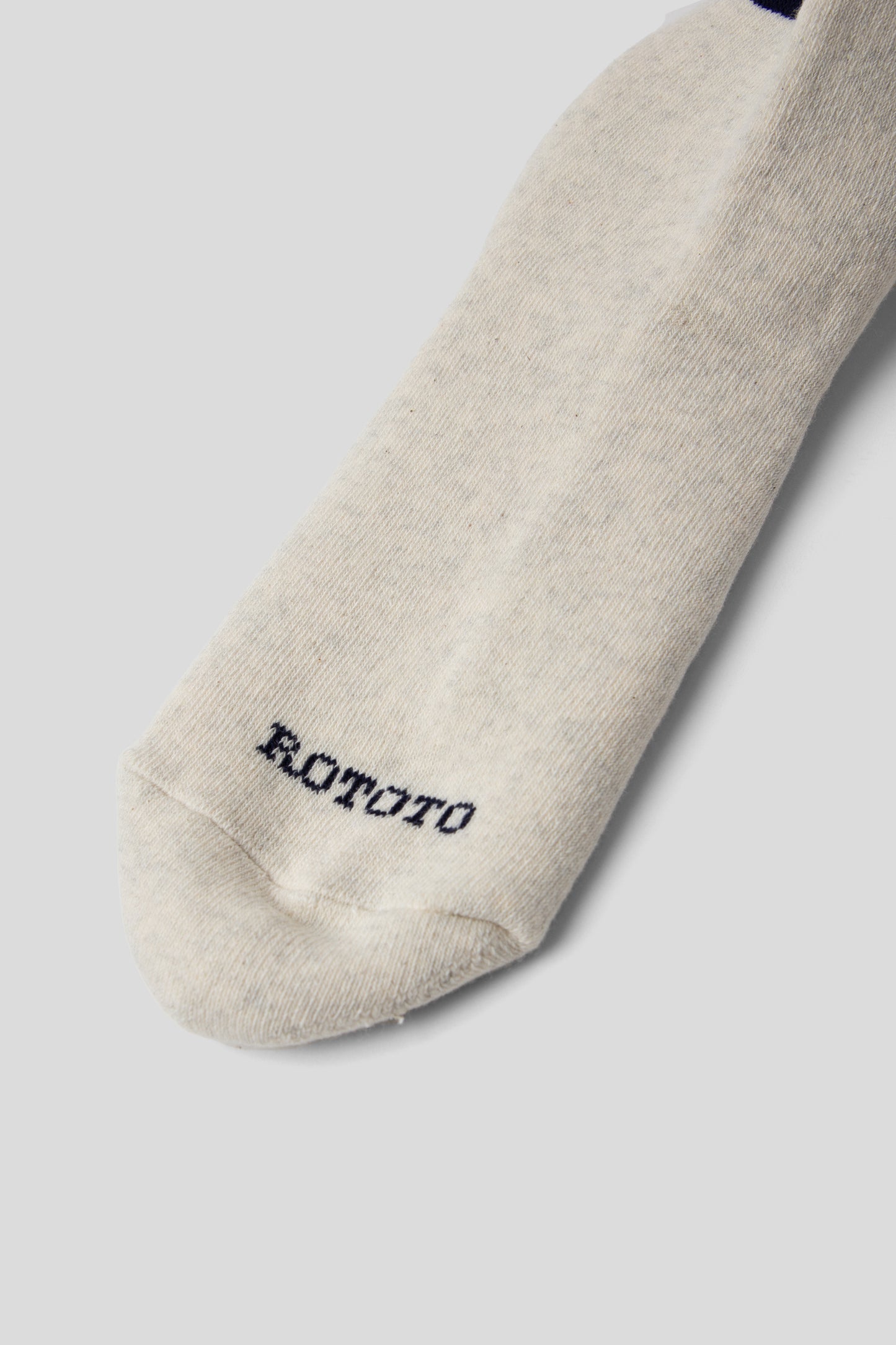 Rototo FW25 Raffy Sweat Socks R Logo Navy 2