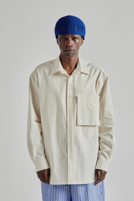 S.K Manor Hill SS25 Overtum Shirt Natural 2