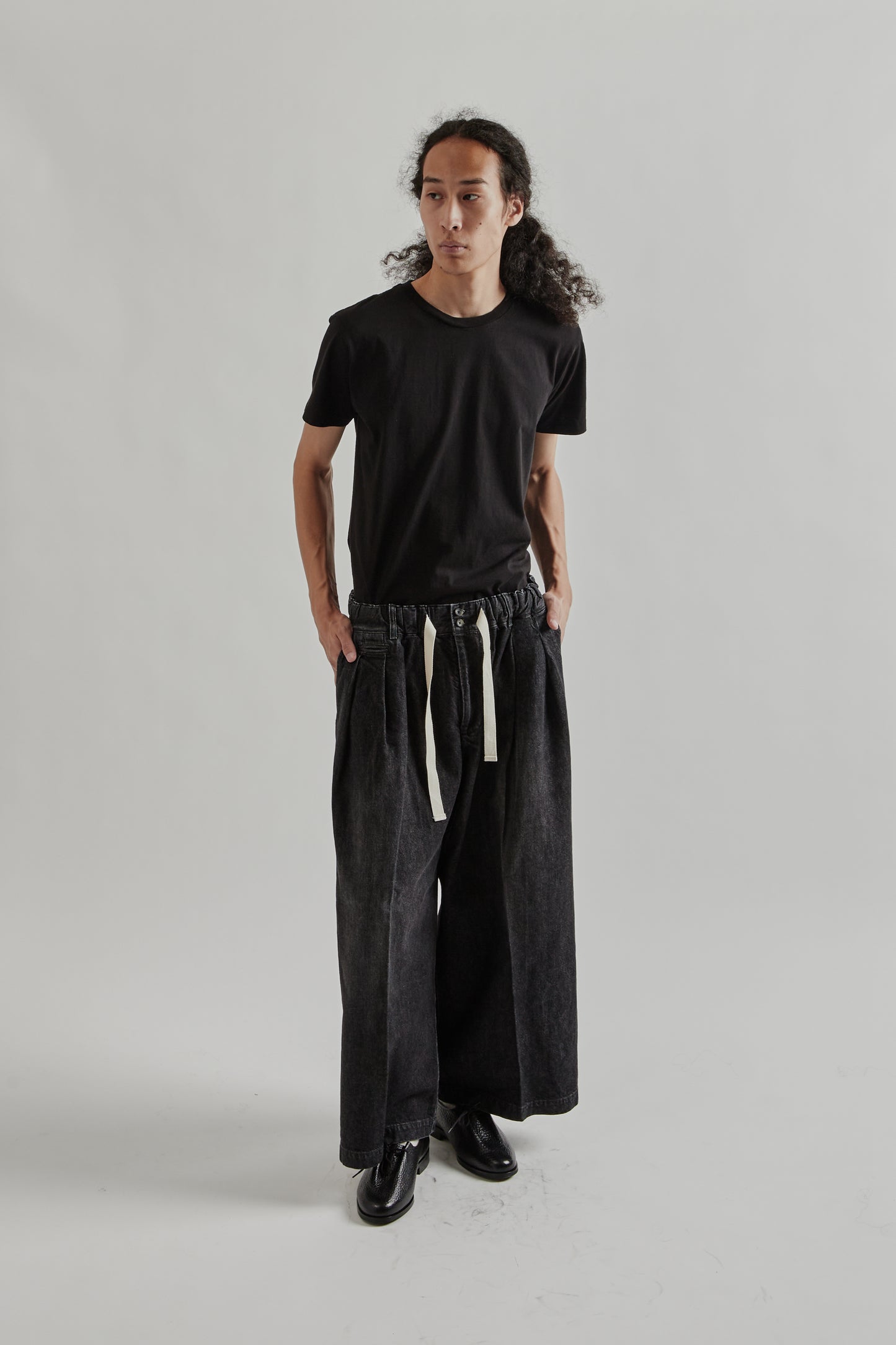 Sillage FW25 Hakama Pants Black Denim Damaged 8