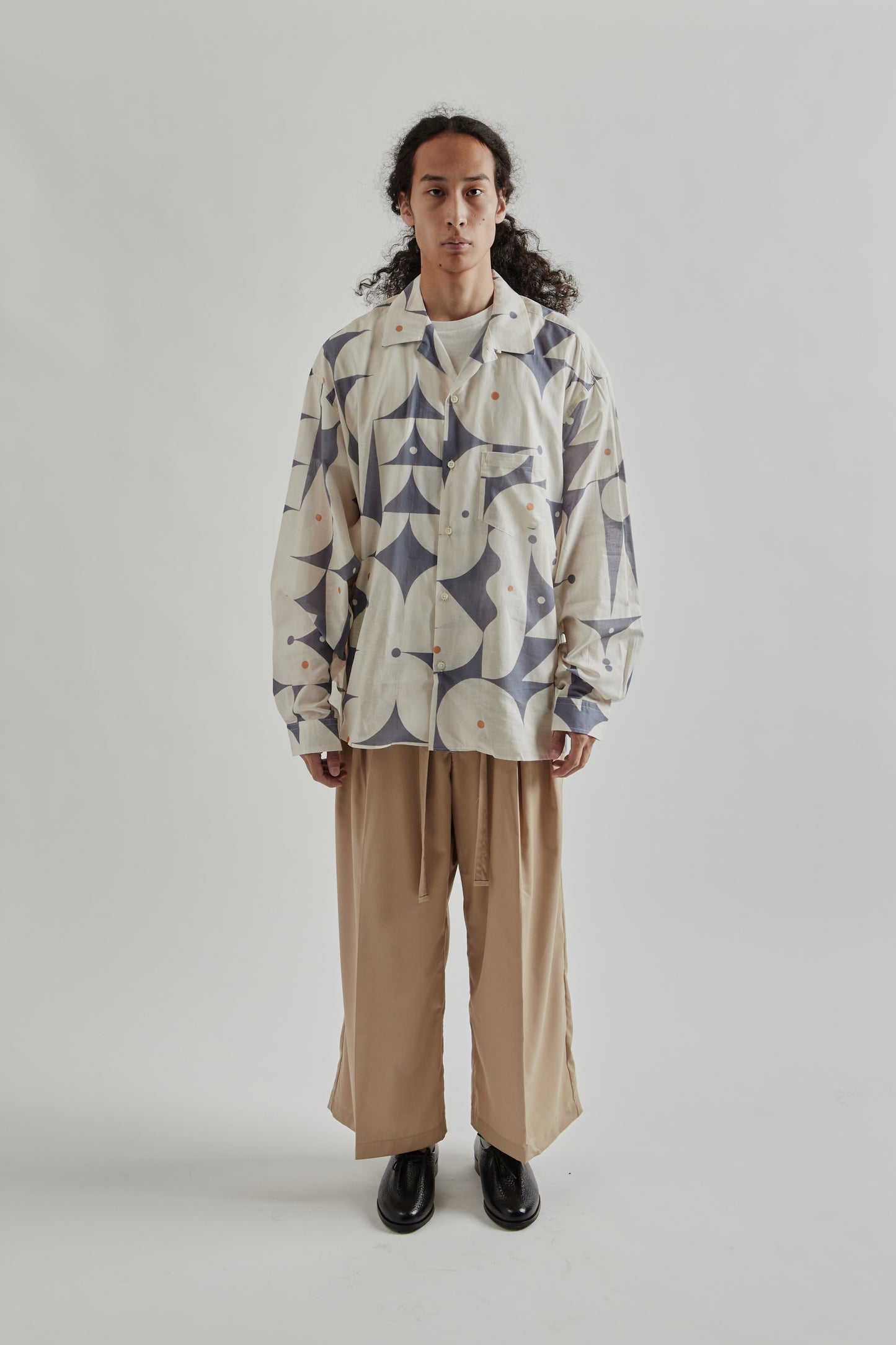 Sillage FW25 Re-Engineered Overshirt Long Sleeve Aaron Glasson Blue1