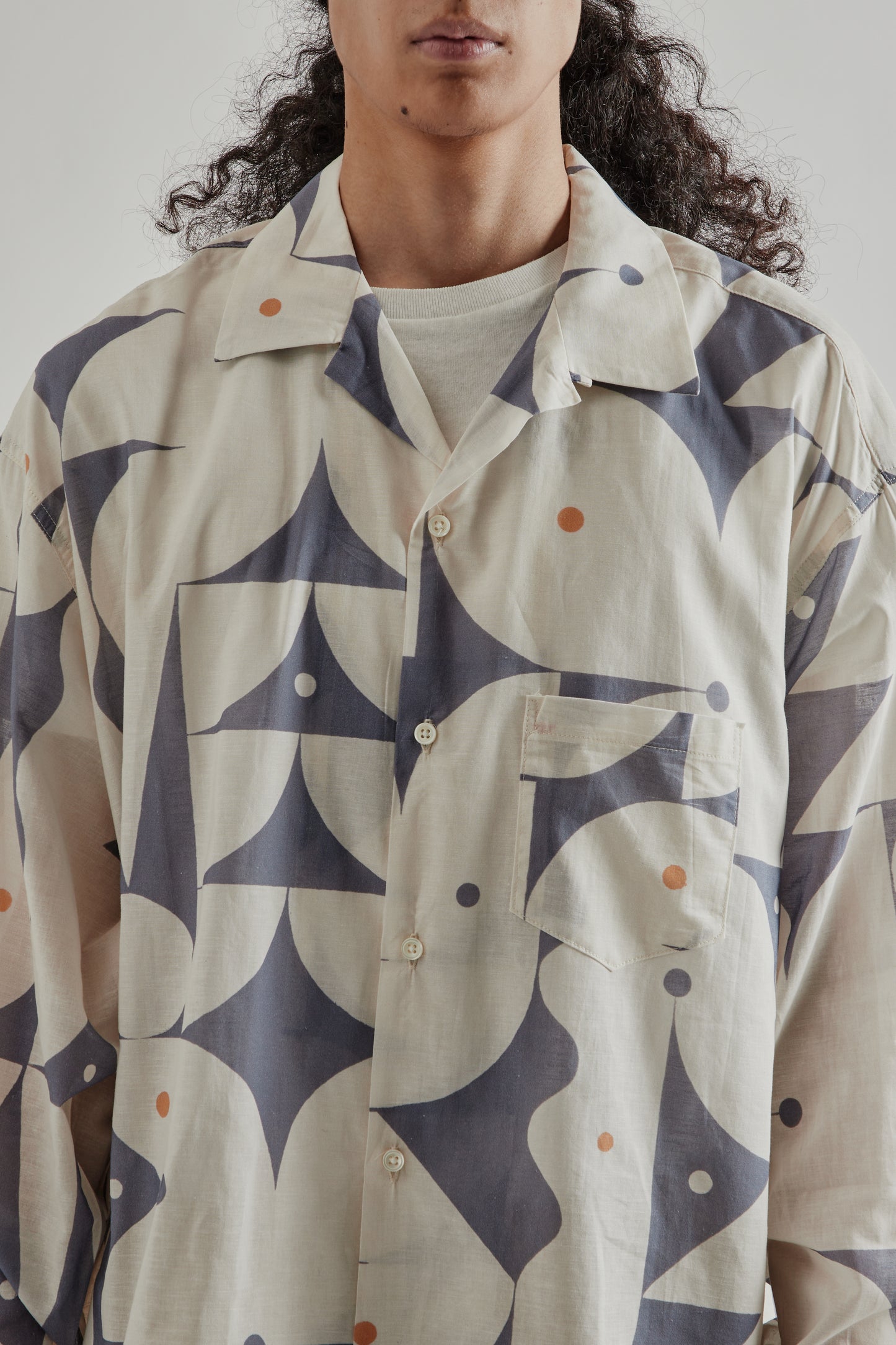 Sillage FW25 Re-Engineered Overshirt Long Sleeve Aaron Glasson Blue12