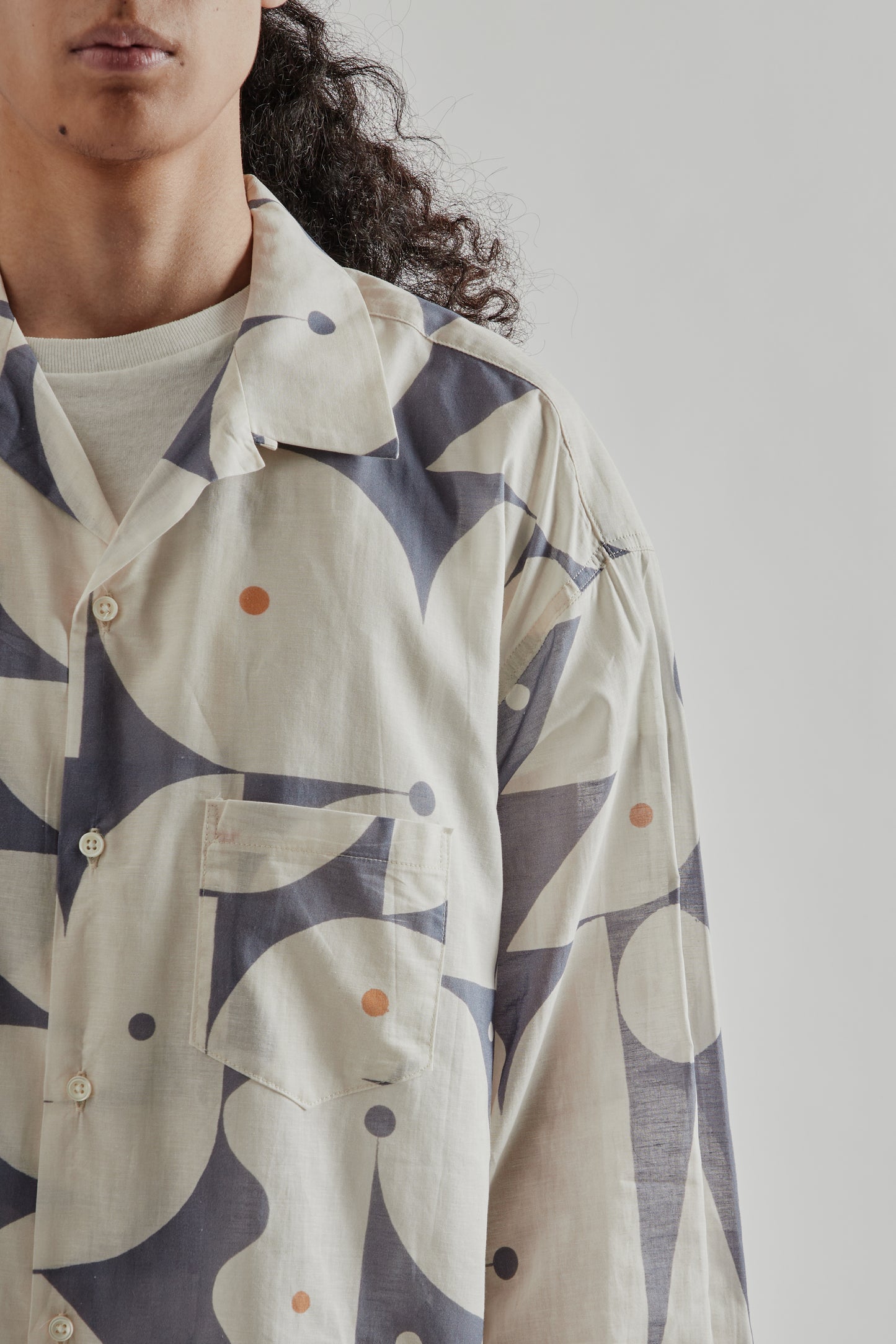 Sillage FW25 Re-Engineered Overshirt Long Sleeve Aaron Glasson Blue13