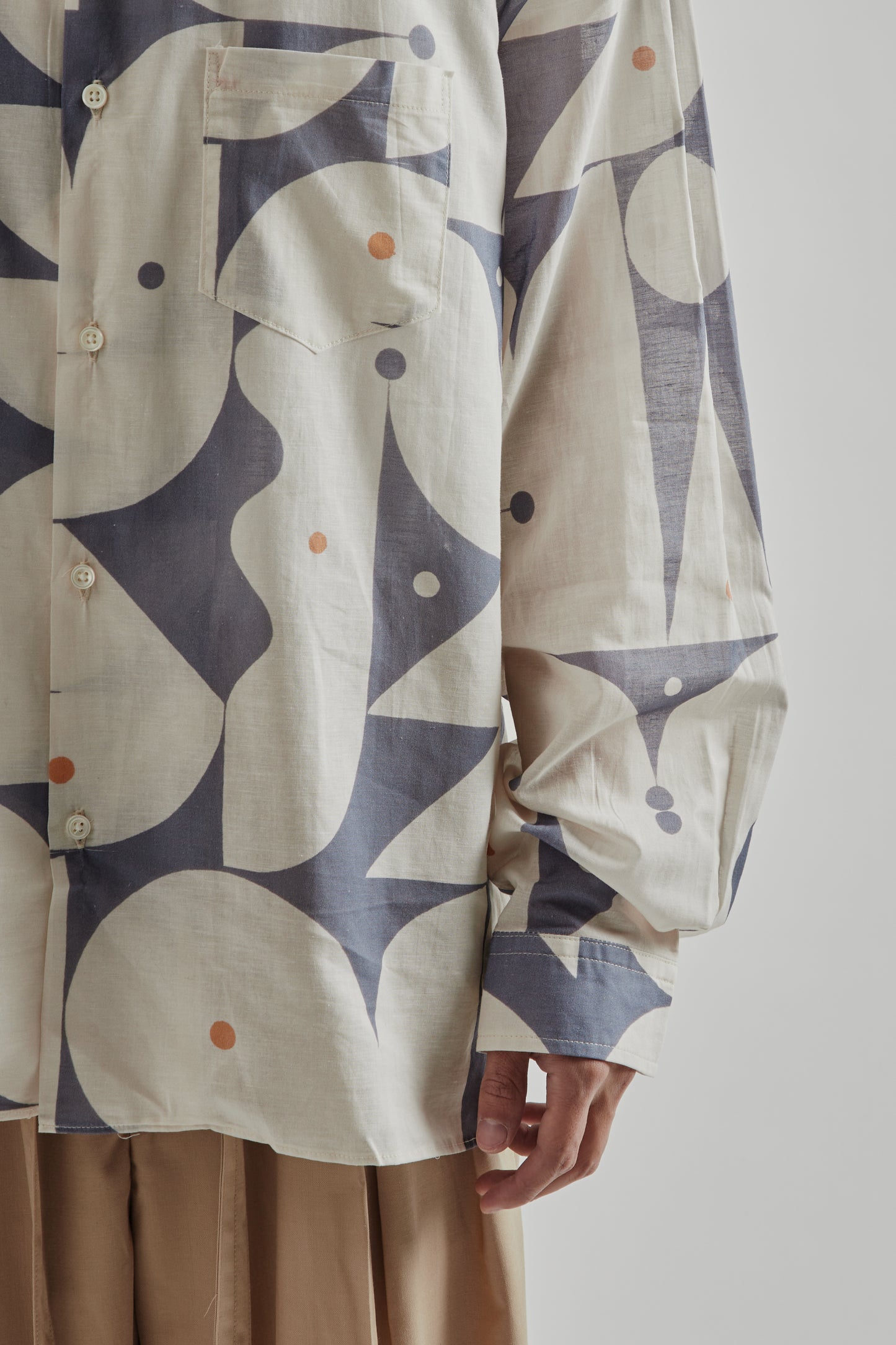 Sillage FW25 Re-Engineered Overshirt Long Sleeve Aaron Glasson Blue14