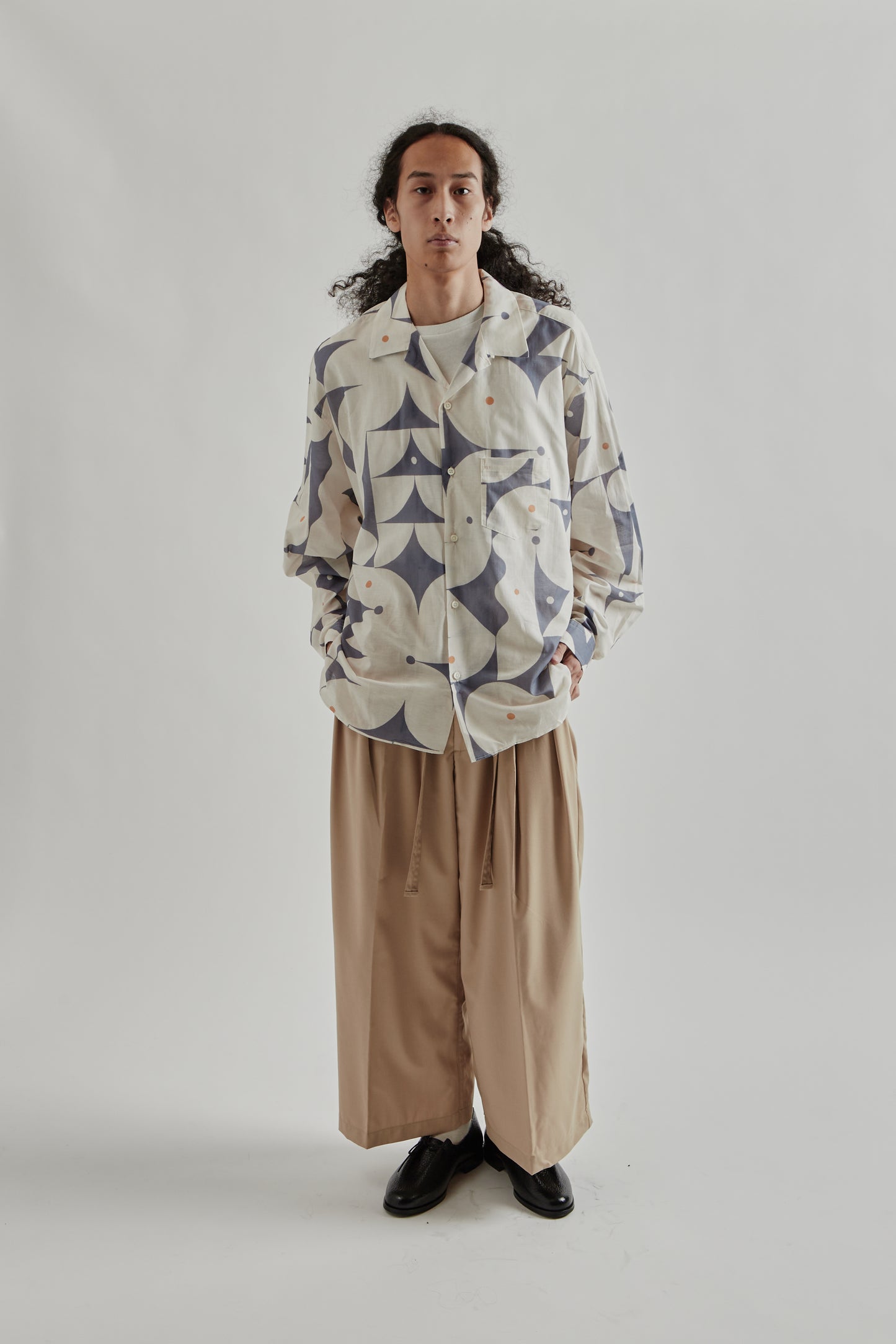 Sillage FW25 Re-Engineered Overshirt Long Sleeve Aaron Glasson Blue22