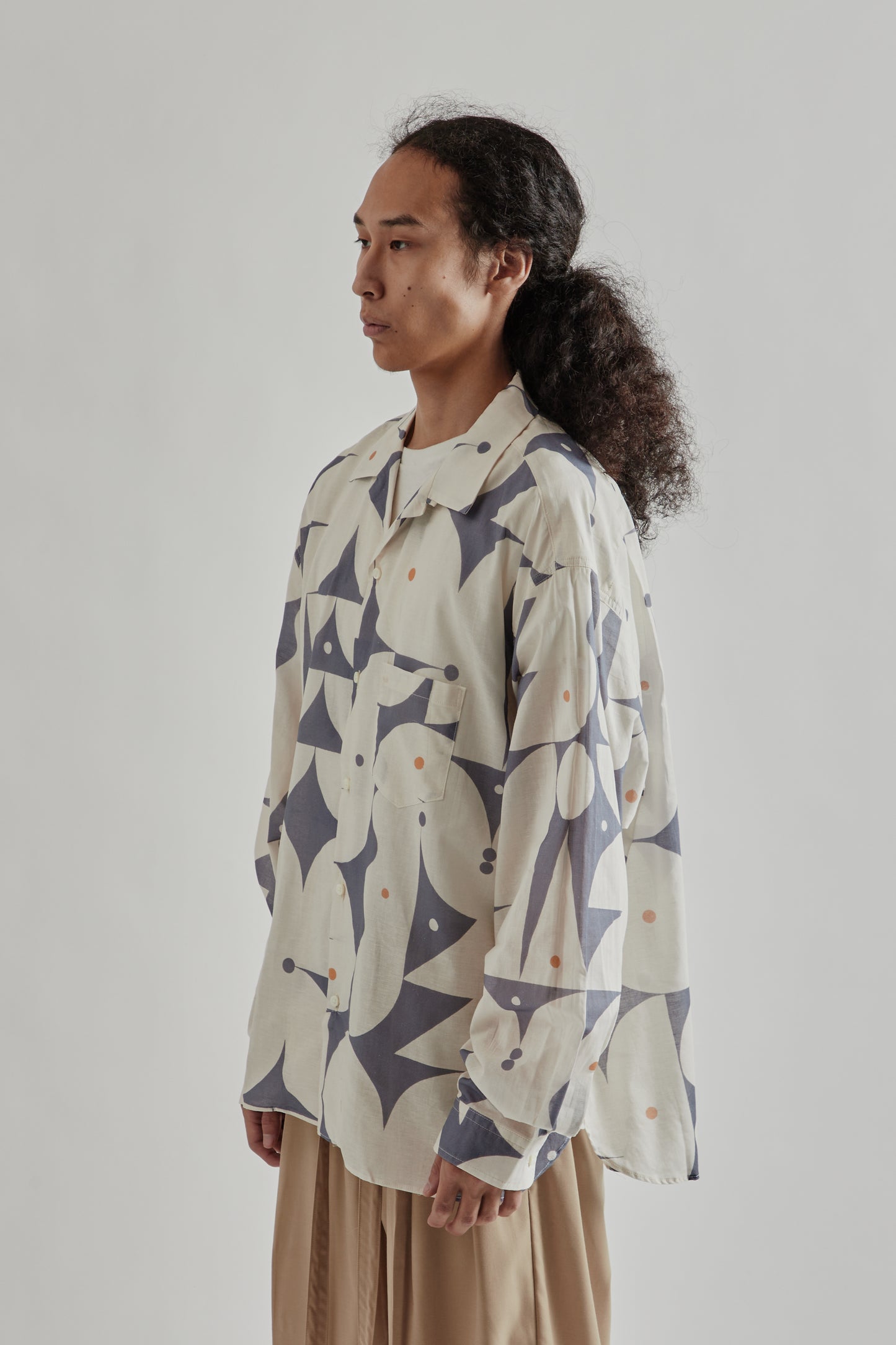 Sillage FW25 Re-Engineered Overshirt Long Sleeve Aaron Glasson Blue4