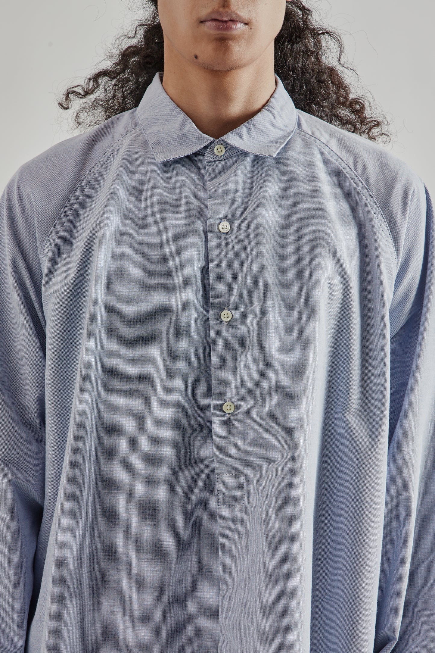 Sillage FW25 Wide Shirt Blue Popover Long12