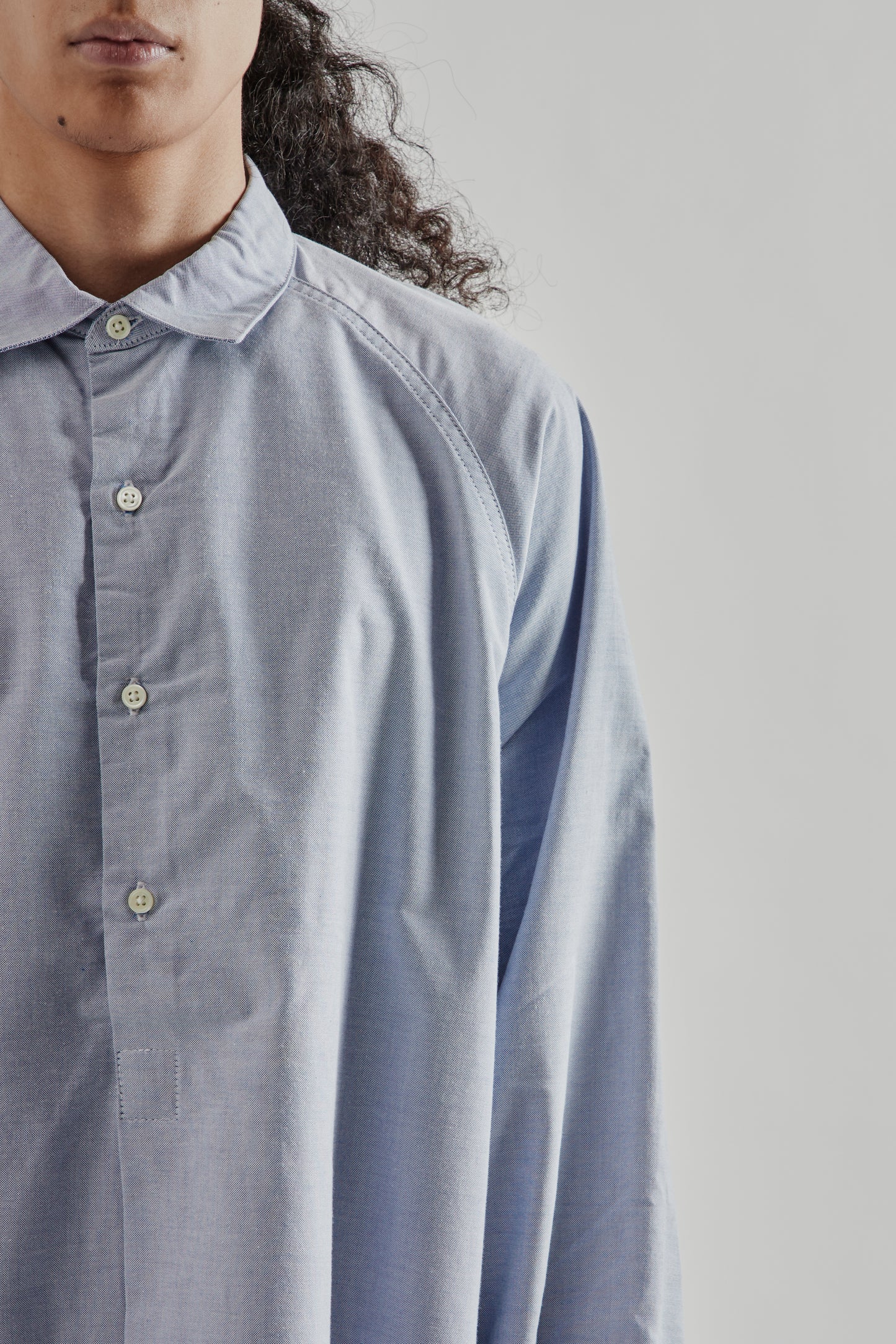 Sillage FW25 Wide Shirt Blue Popover Long13