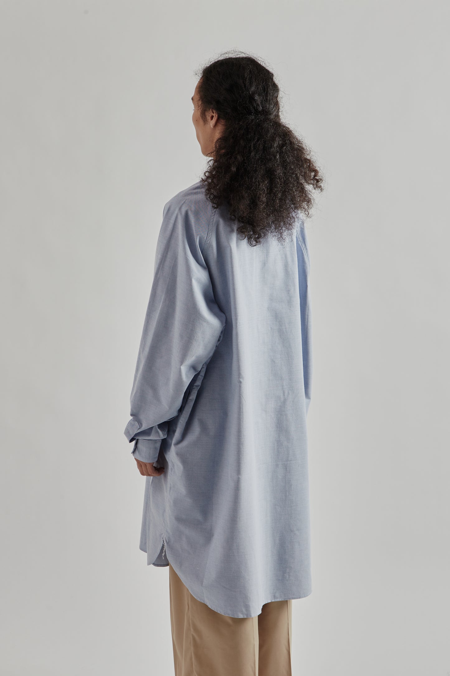 Sillage FW25 Wide Shirt Blue Popover Long7