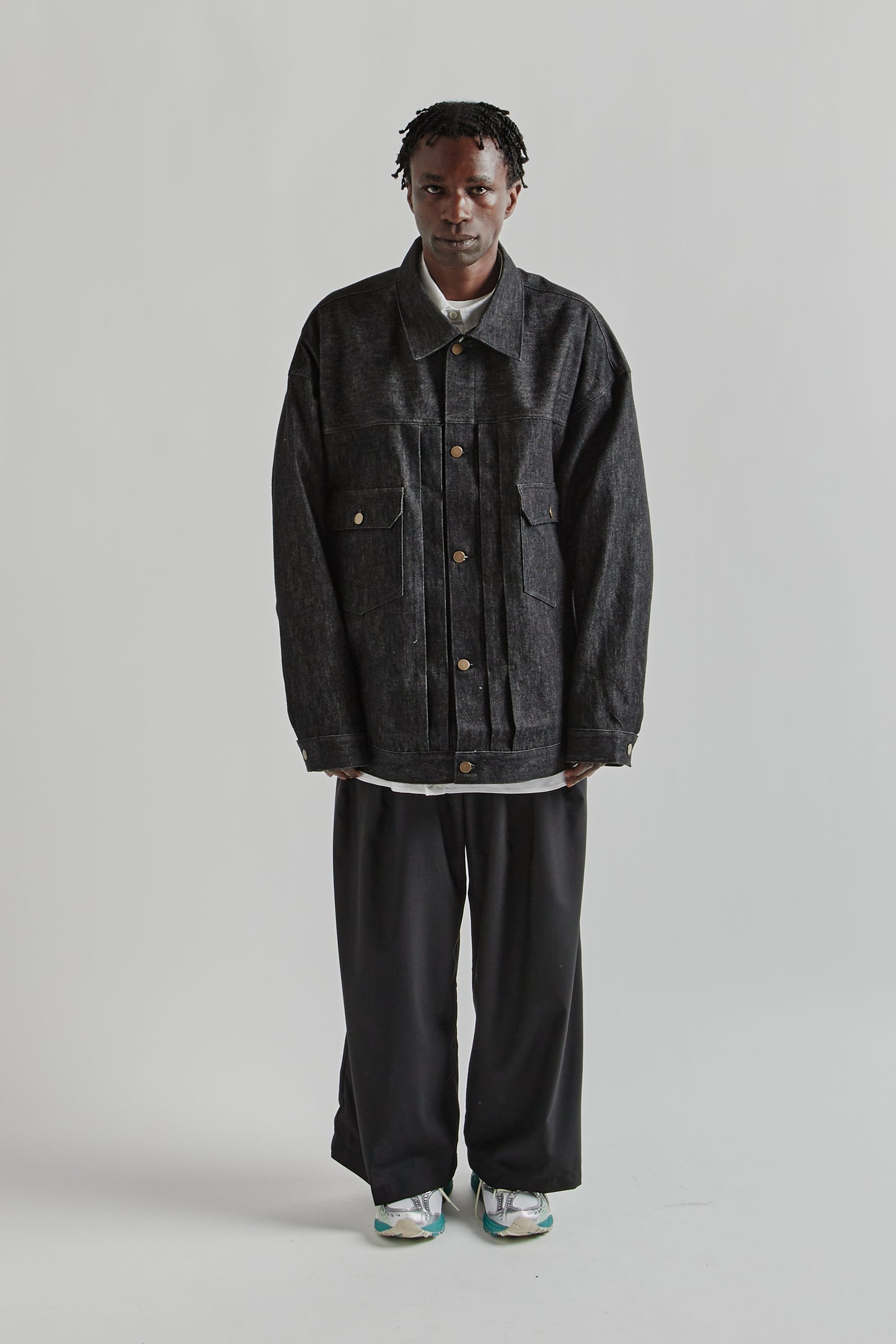 Trucker Jacket - Black Denim One Wash
