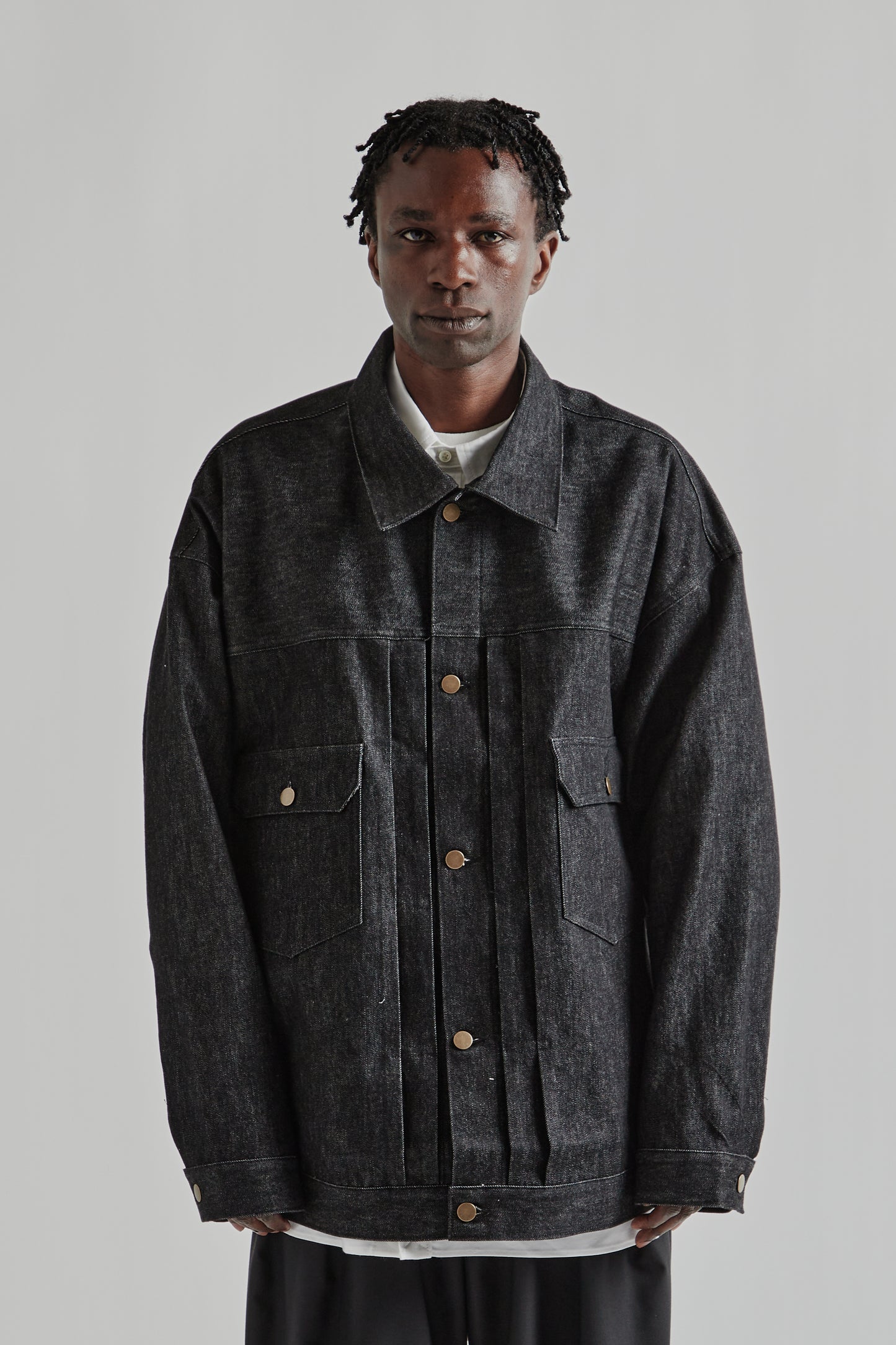 Trucker Jacket - Black Denim One Wash