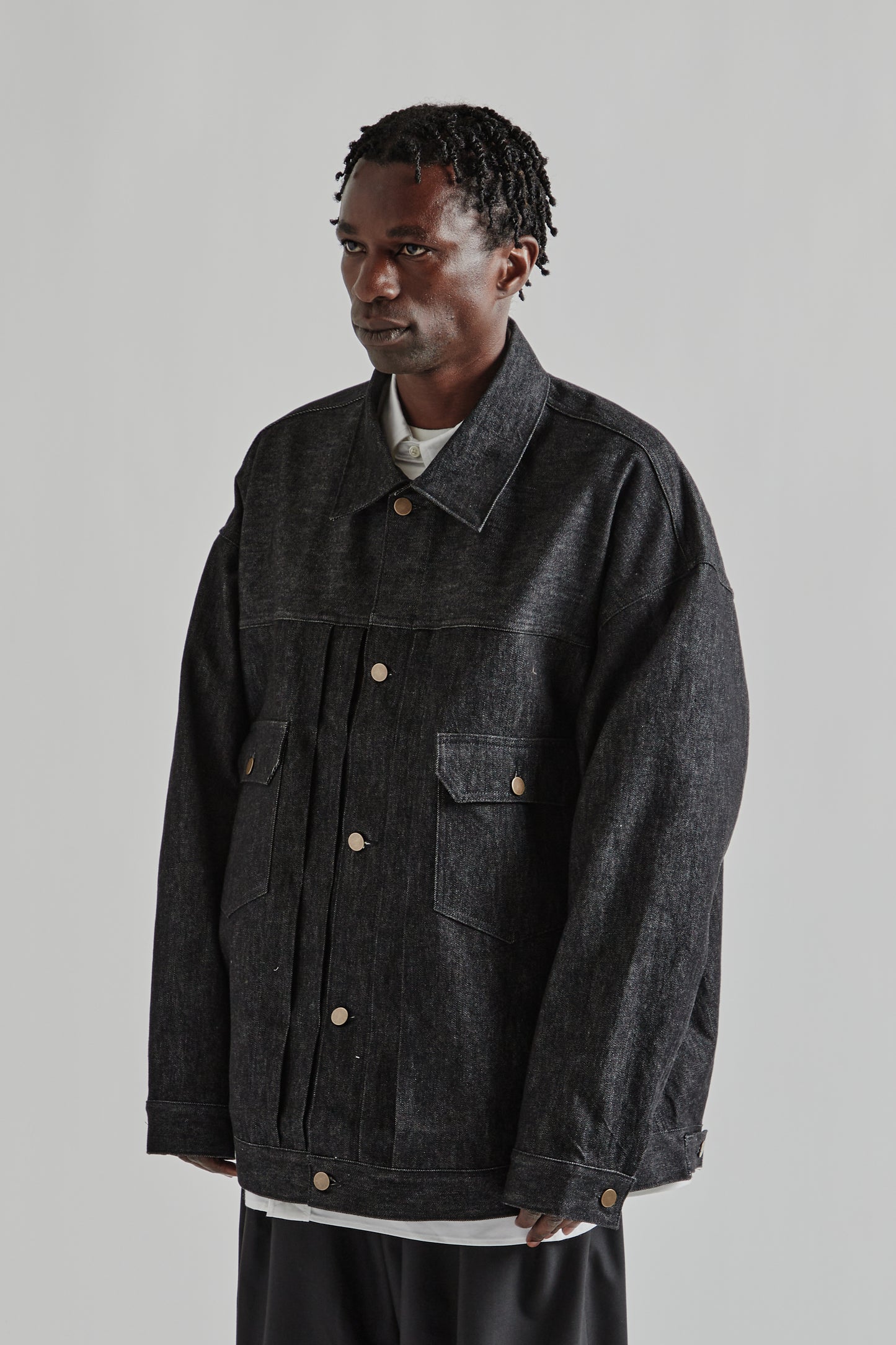 Trucker Jacket - Black Denim One Wash
