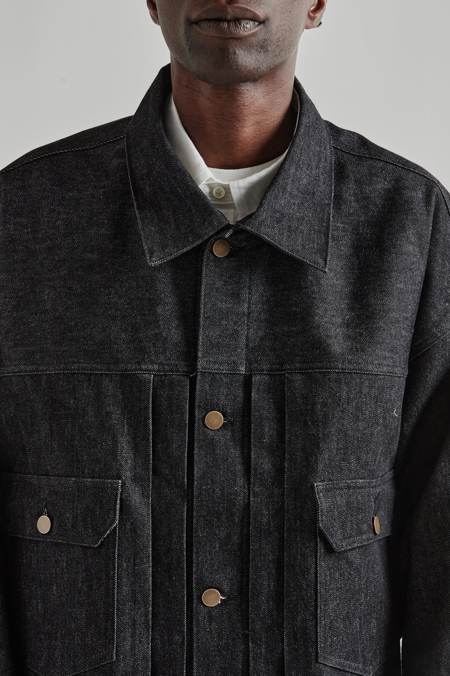 Trucker Jacket - Black Denim One Wash