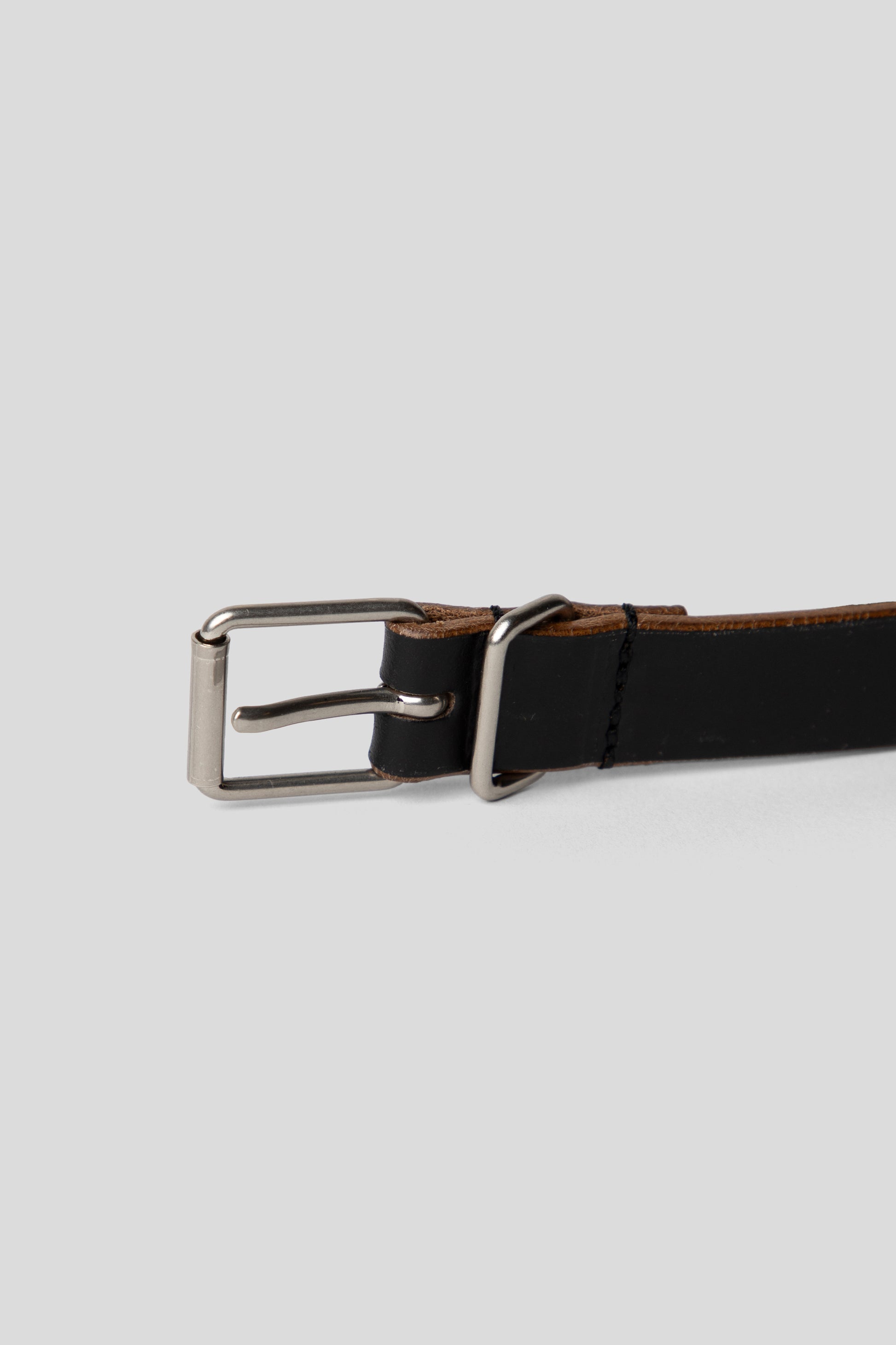 Still By Hand FW25 18mm Leather Belt Black 3