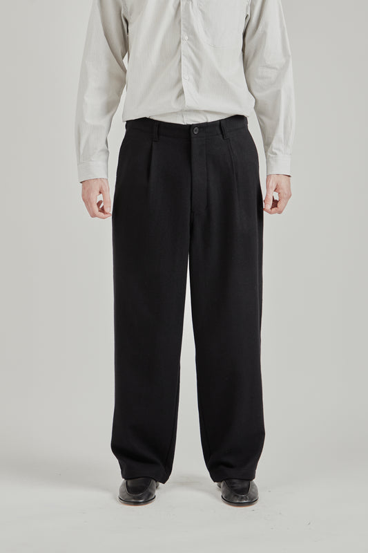 Still By Hand FW26 WN wide pants Black 2984