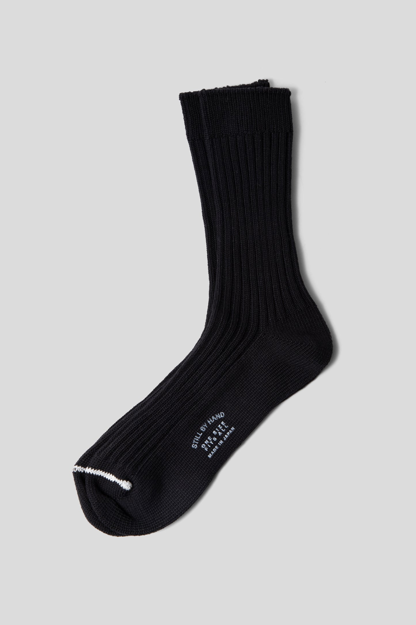 Still By Hand SS25 BMP Cotton Socks Black 02