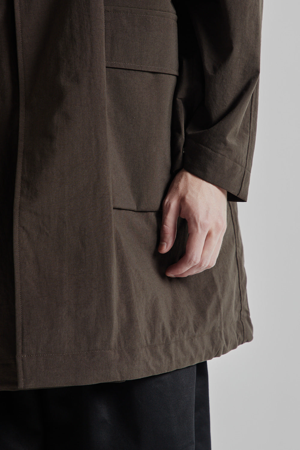 Still by Hand Nylon OX Hooded Coat 08