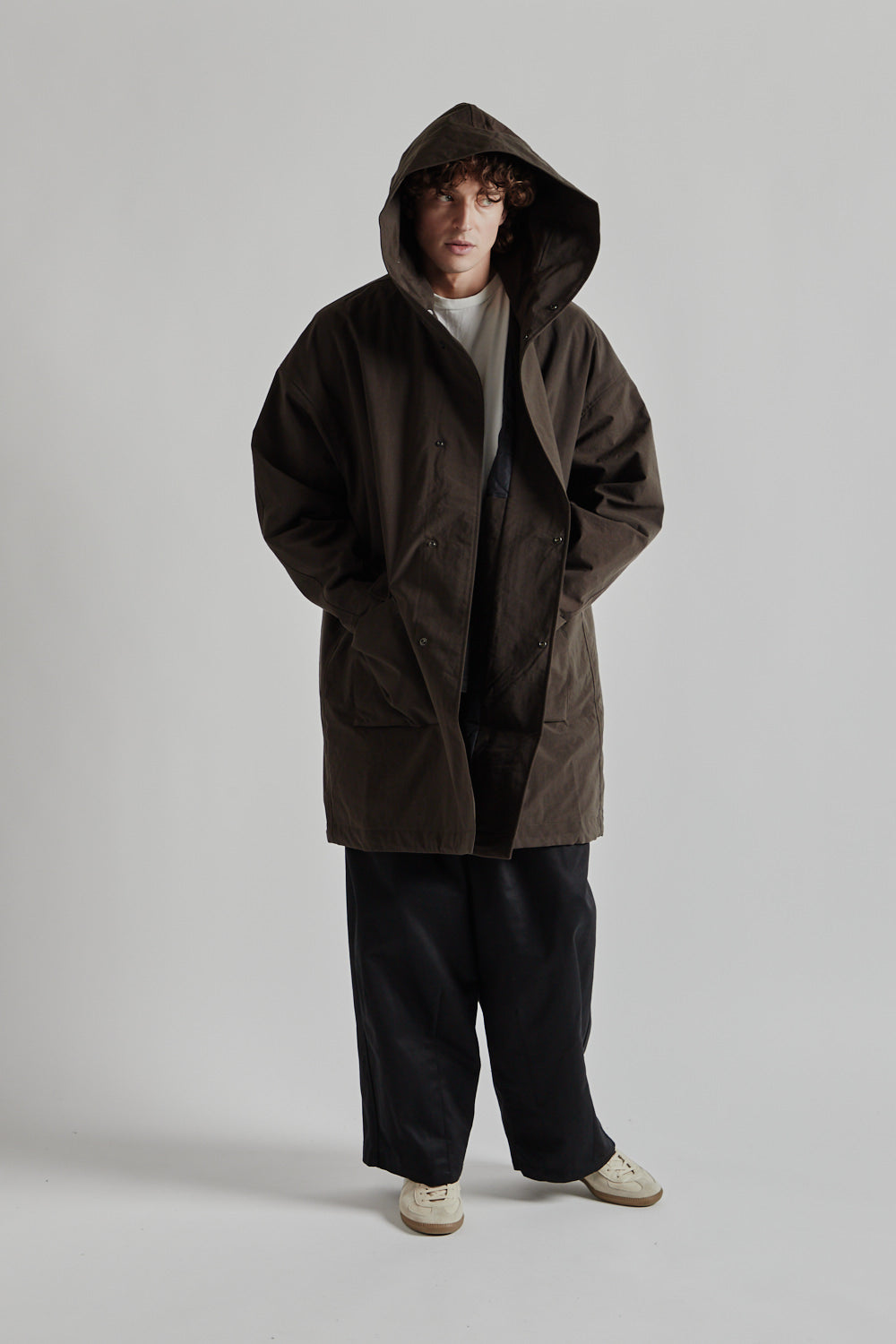 Still by Hand Nylon OX Hooded Coat 15