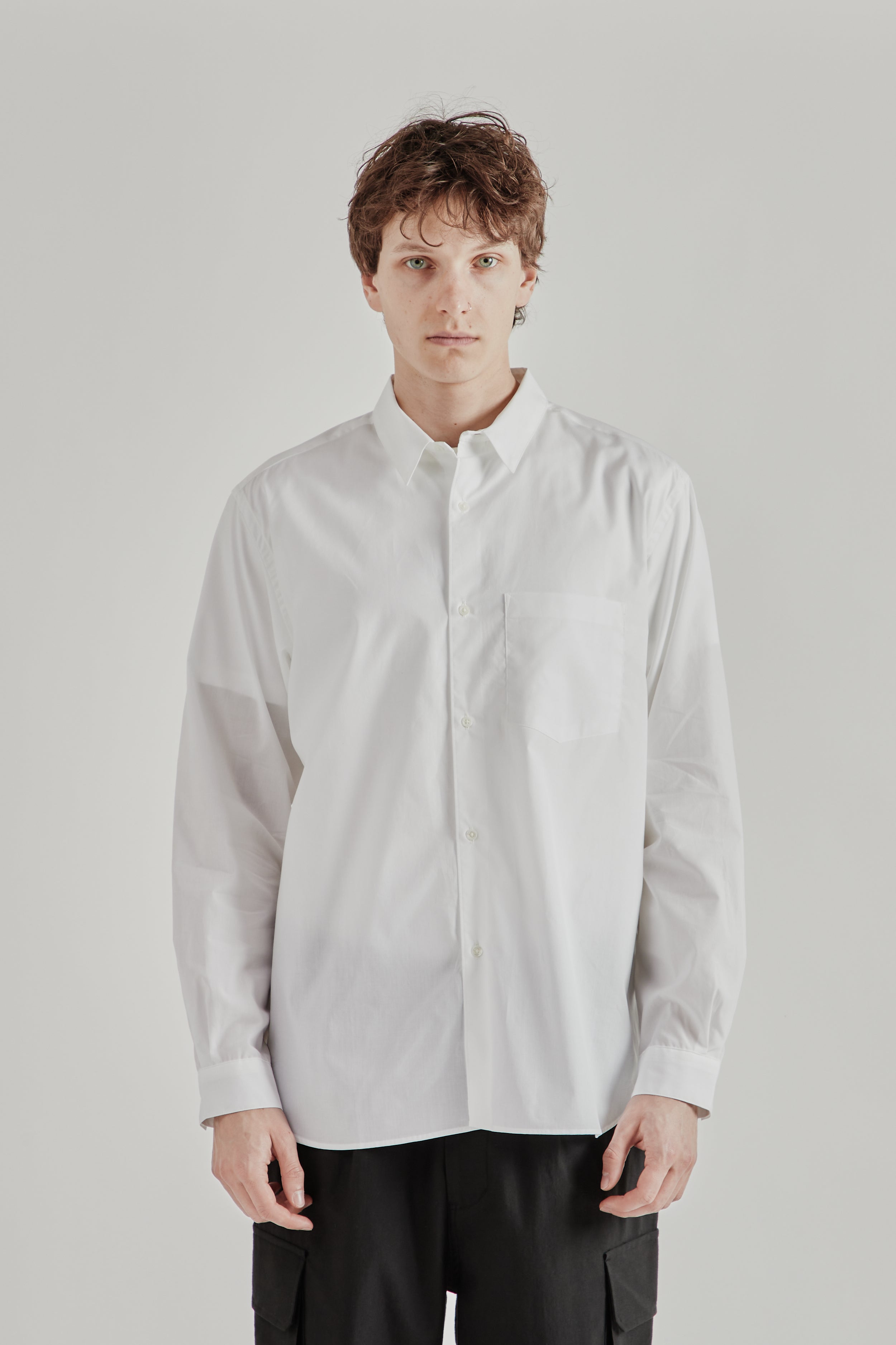 Still by Hand Regular Collar Shirt - White | Wallace Mercantile Shop
