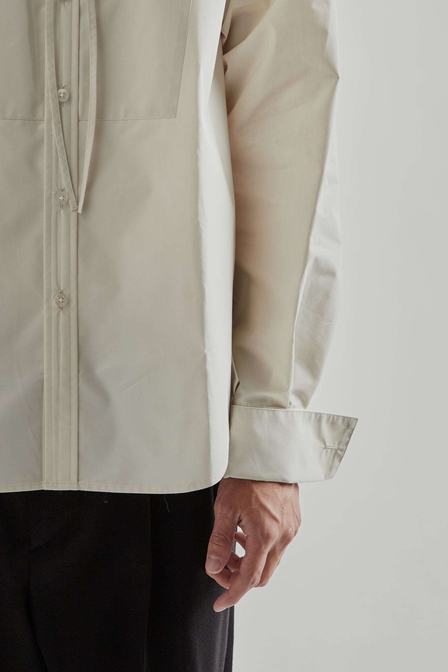 Sugarhill FW25 Ribbon Collar Shirt Ecru13