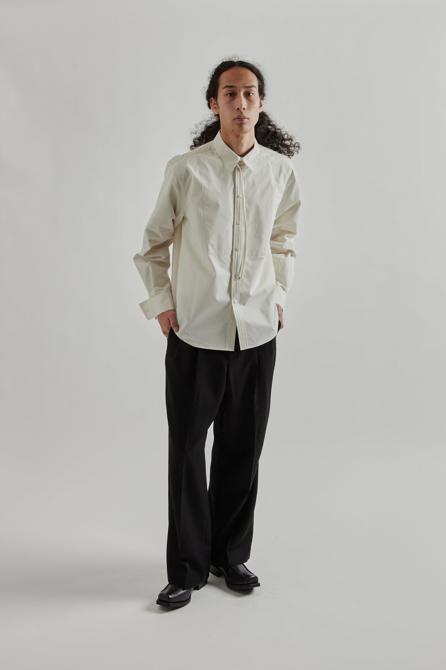 Sugarhill FW25 Ribbon Collar Shirt Ecru19