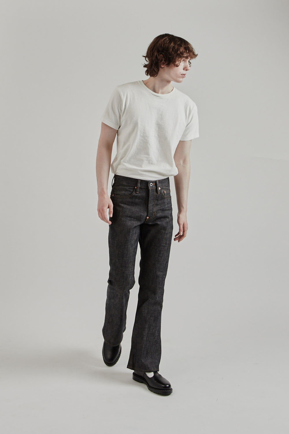 Sugarhill SS25 Modern Denim Pants Flared Cut Rigid Indigo 013