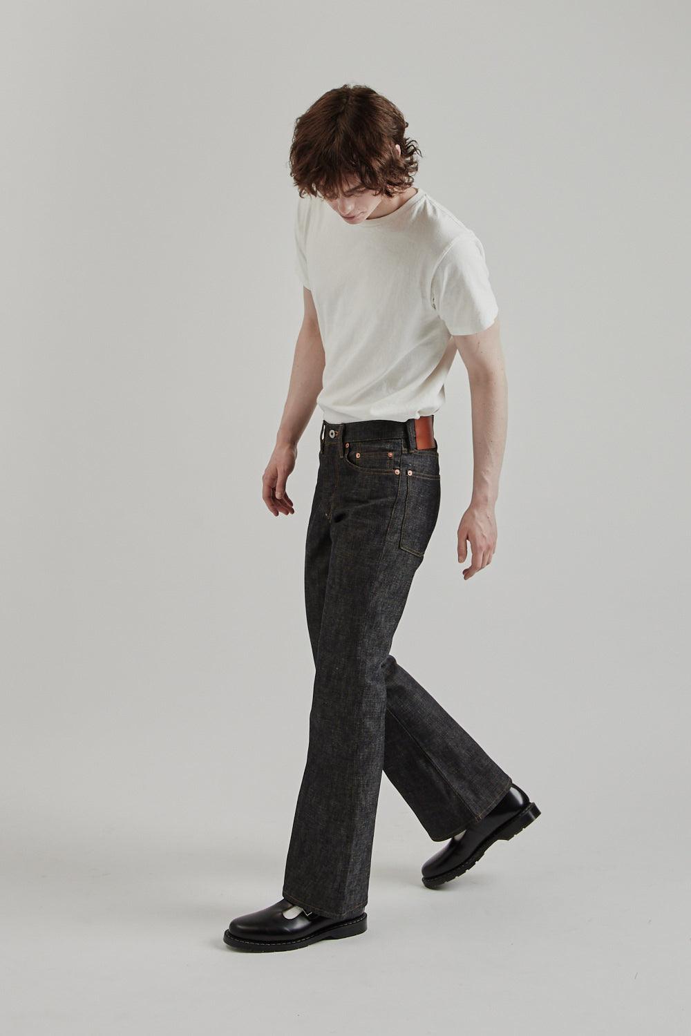 Sugarhill SS25 Modern Denim Pants Flared Cut Rigid Indigo 014