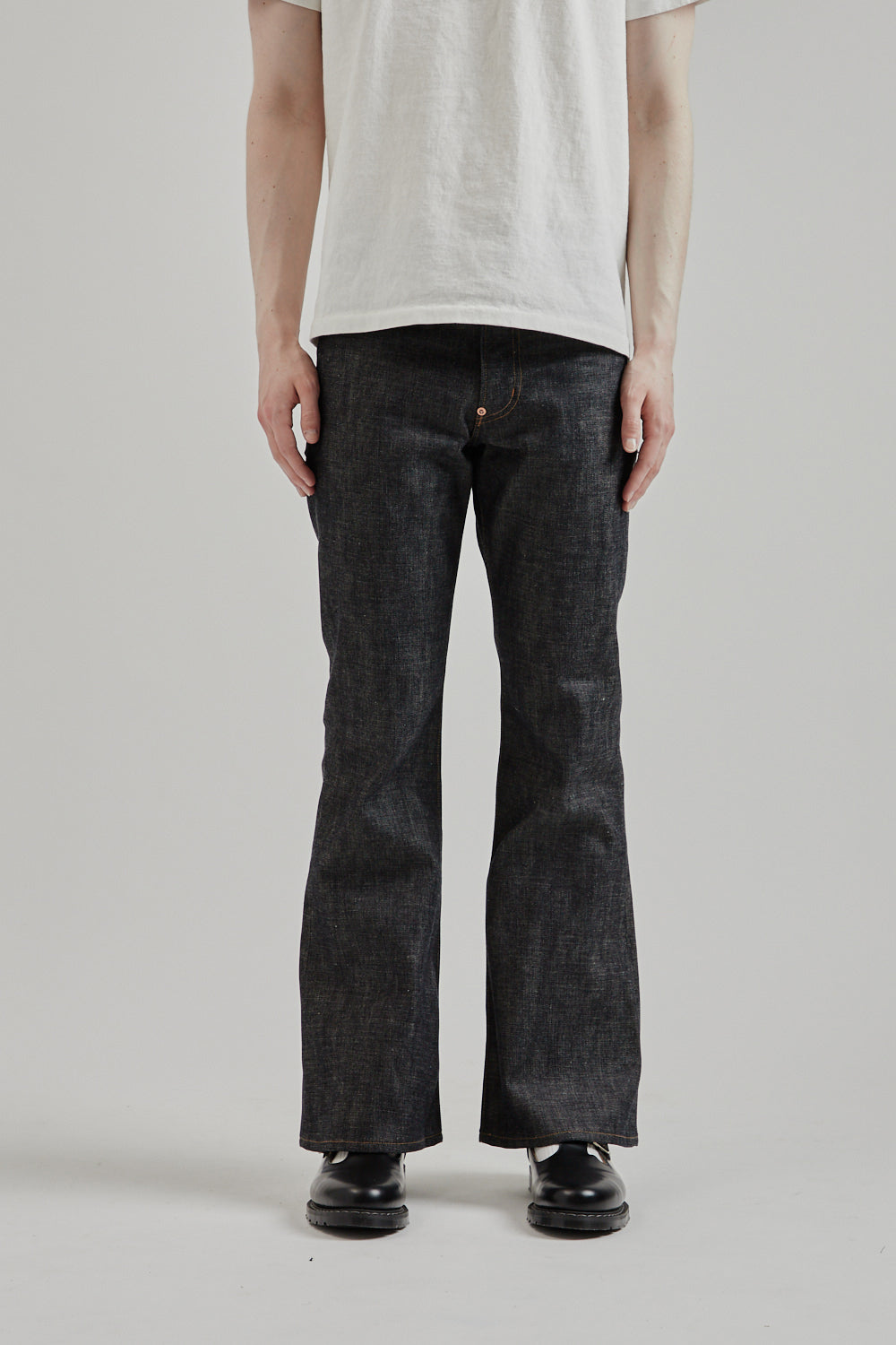 Sugarhill SS25 Modern Denim Pants Flared Cut Rigid Indigo 02