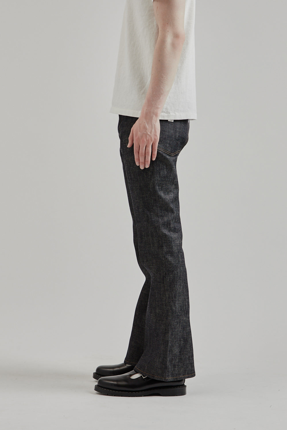 Sugarhill SS25 Modern Denim Pants Flared Cut Rigid Indigo 03