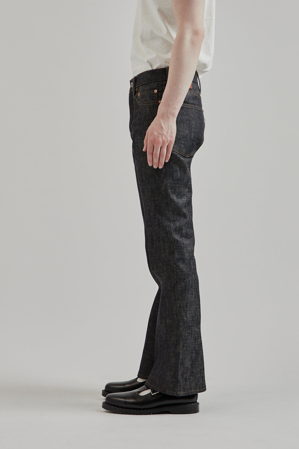 Sugarhill SS25 Modern Denim Pants Flared Cut Rigid Indigo 06