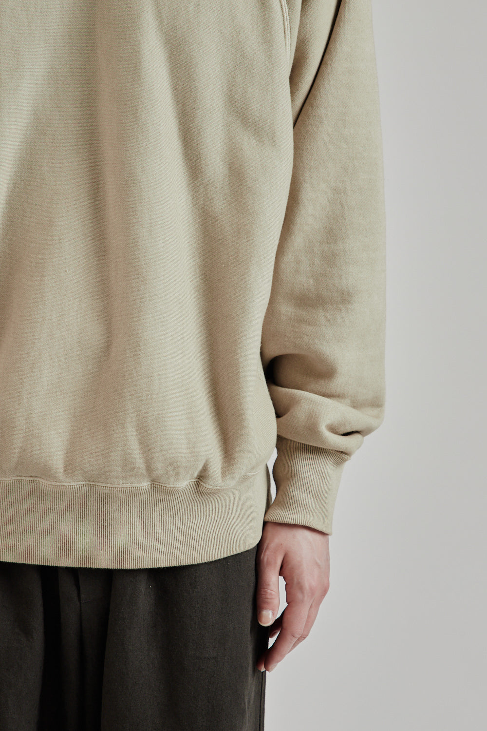 Sugarhill SS25 Pigment Dye Sweater Smoke White 09