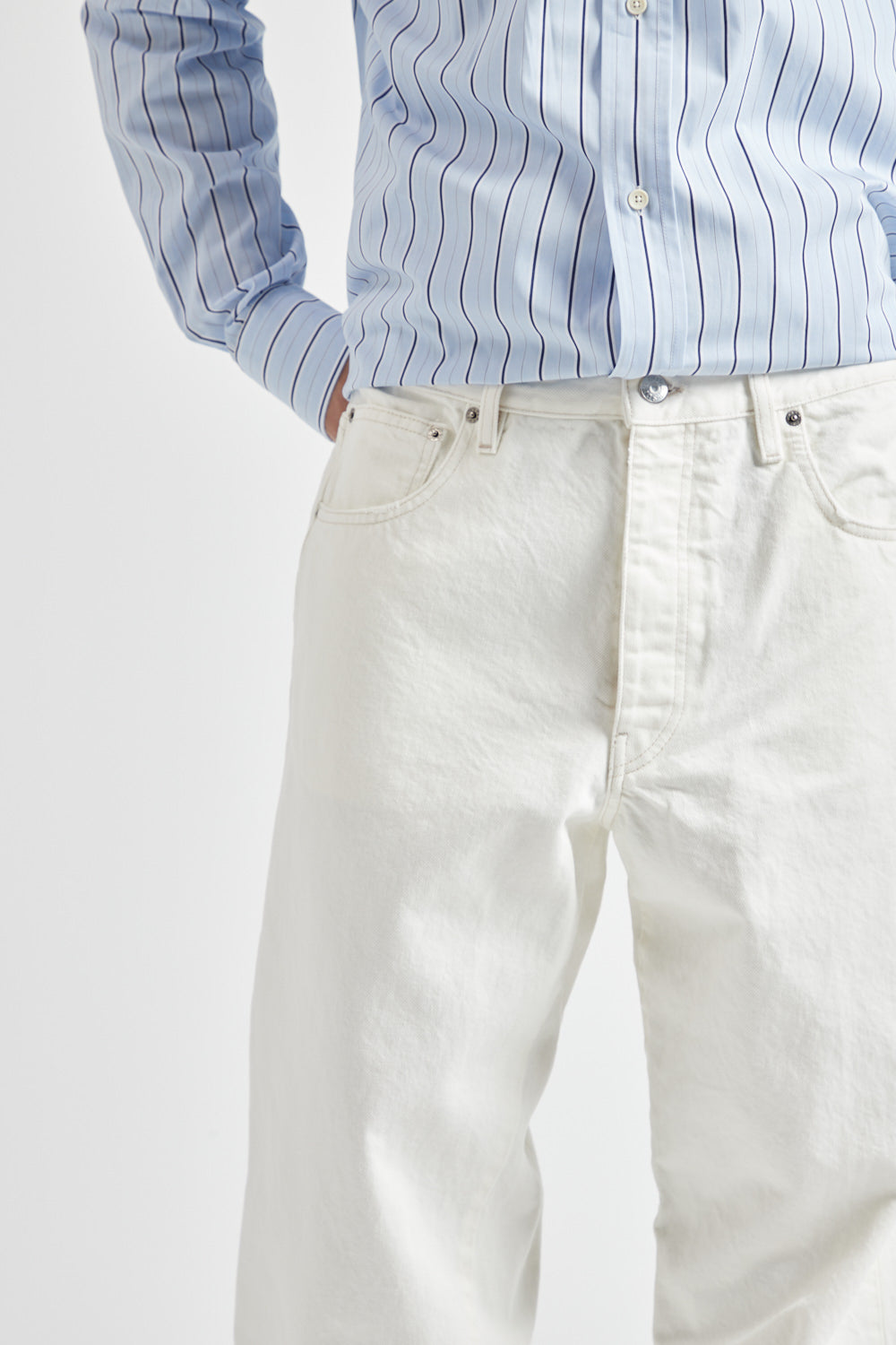 Wide Twist Denim - Vintage White - Wallace Mercantile Shop