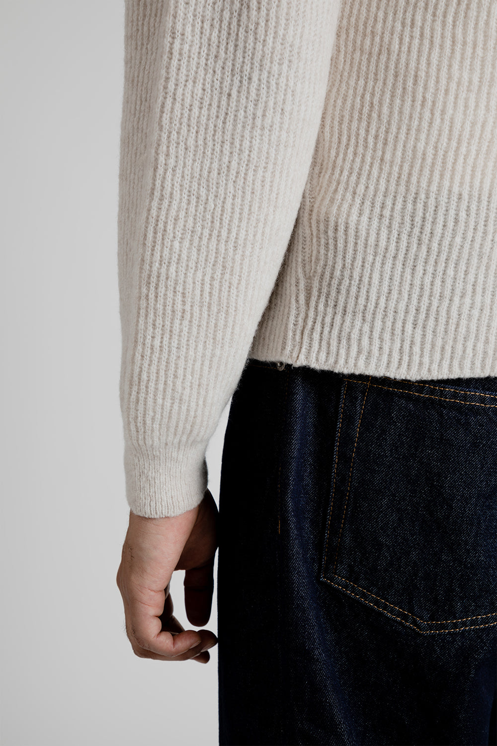Sunflower Air Rib Knit in Off-White