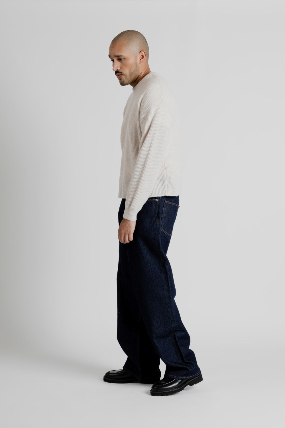 Sunflower Air Rib Knit in Off-White