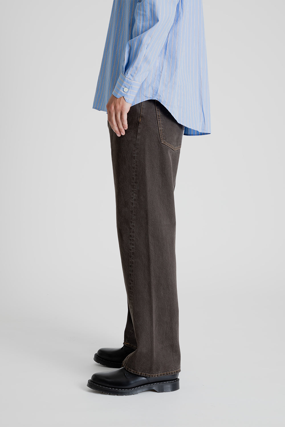 Sunflower Denim Wide Twist in Vintage Brown
