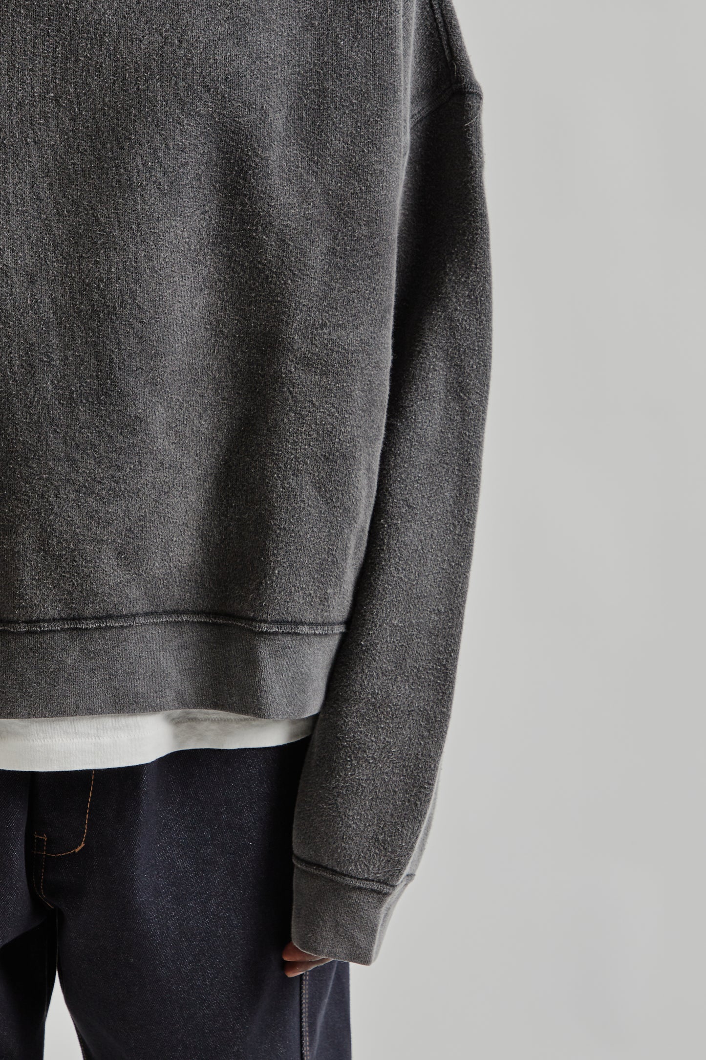 Sunflower FW25 Hood Sweat Anthracite Washed 8