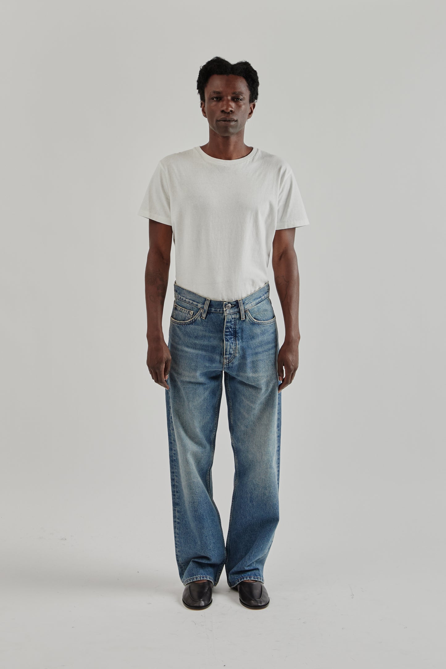 Sunflower FW25 Loose Denim Dark Blue Vintage
