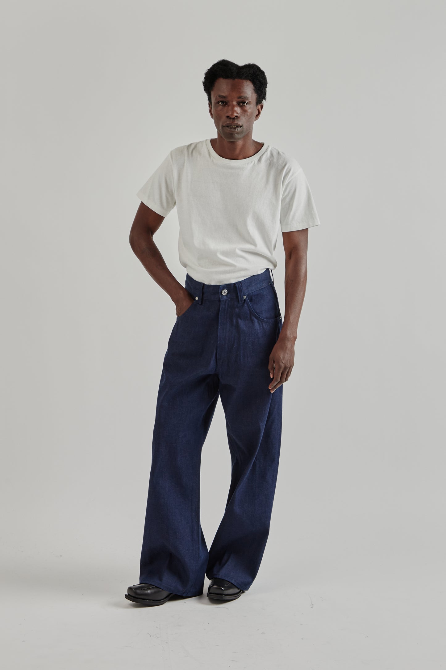 Sunflower FW25 Super Wide Cinch Denim Indigo Raw20
