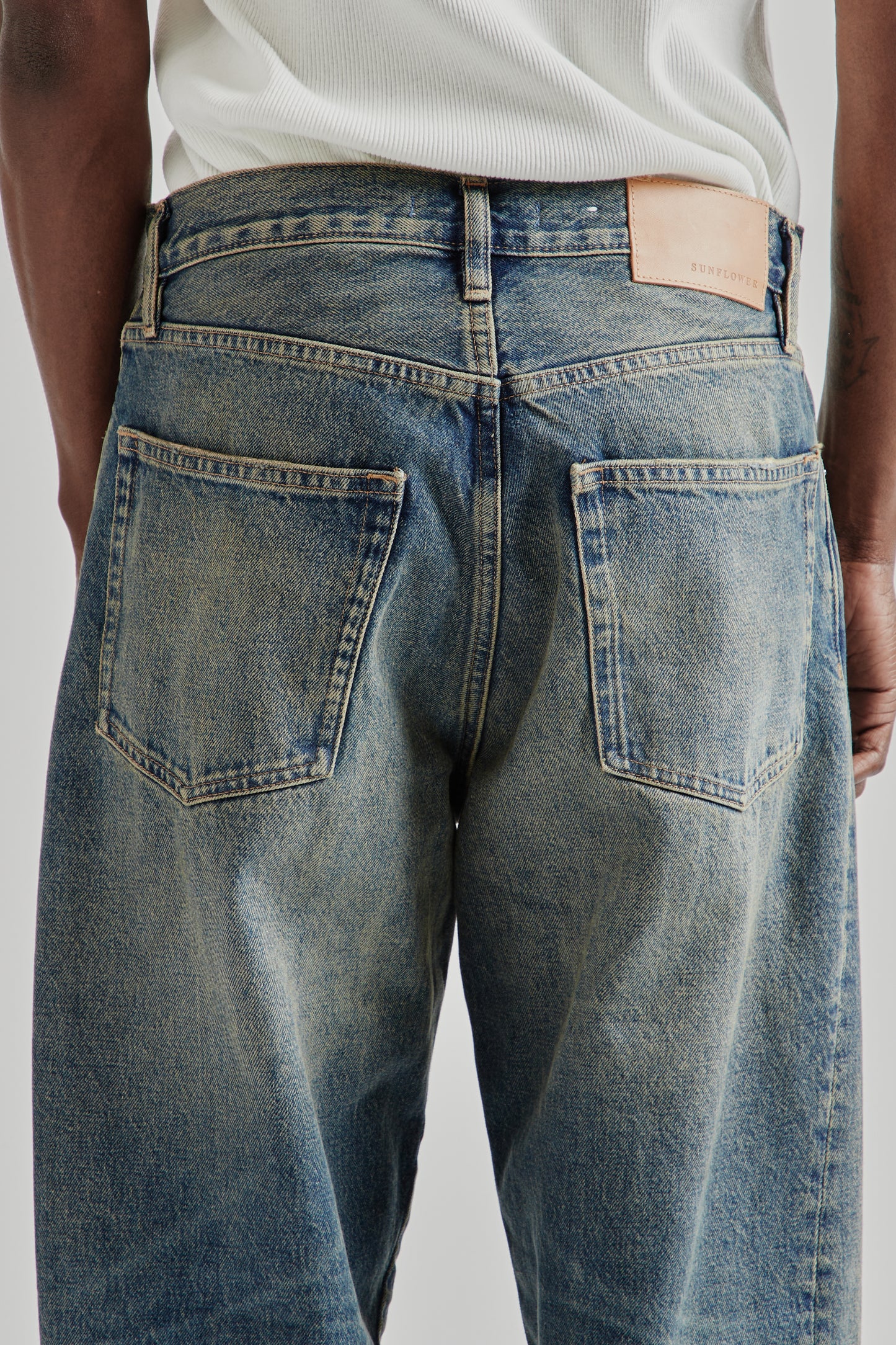 Wide Twist Denim - Dirty Blue