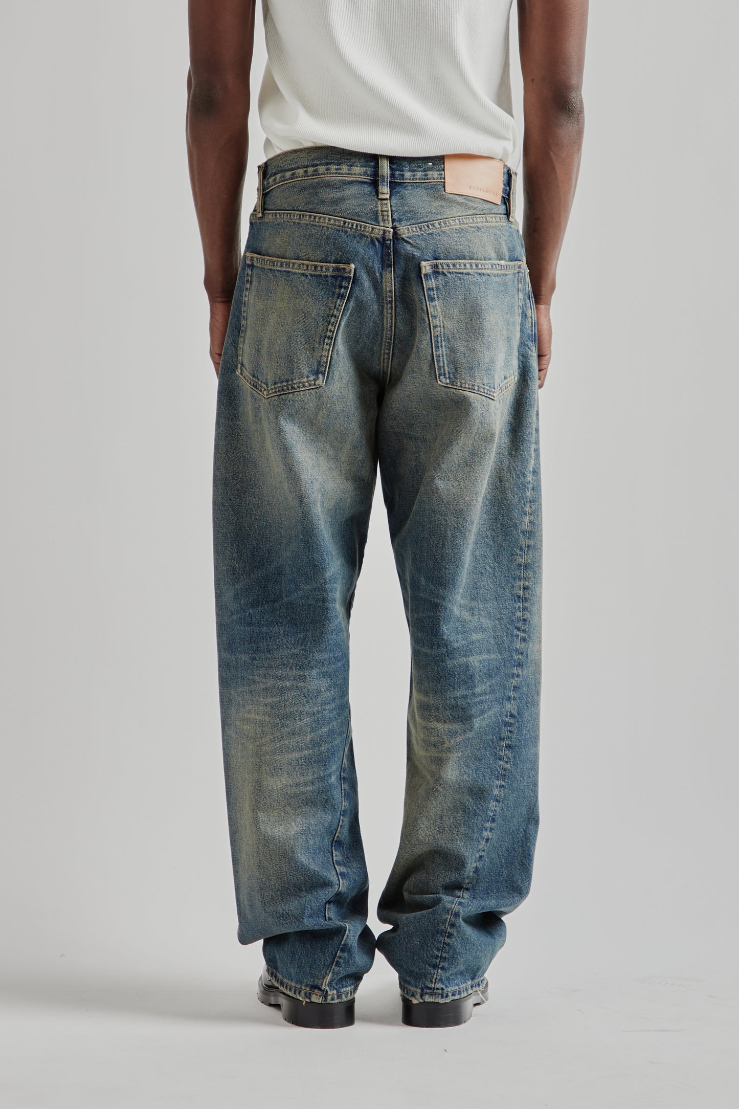 Wide Twist Denim - Dirty Blue