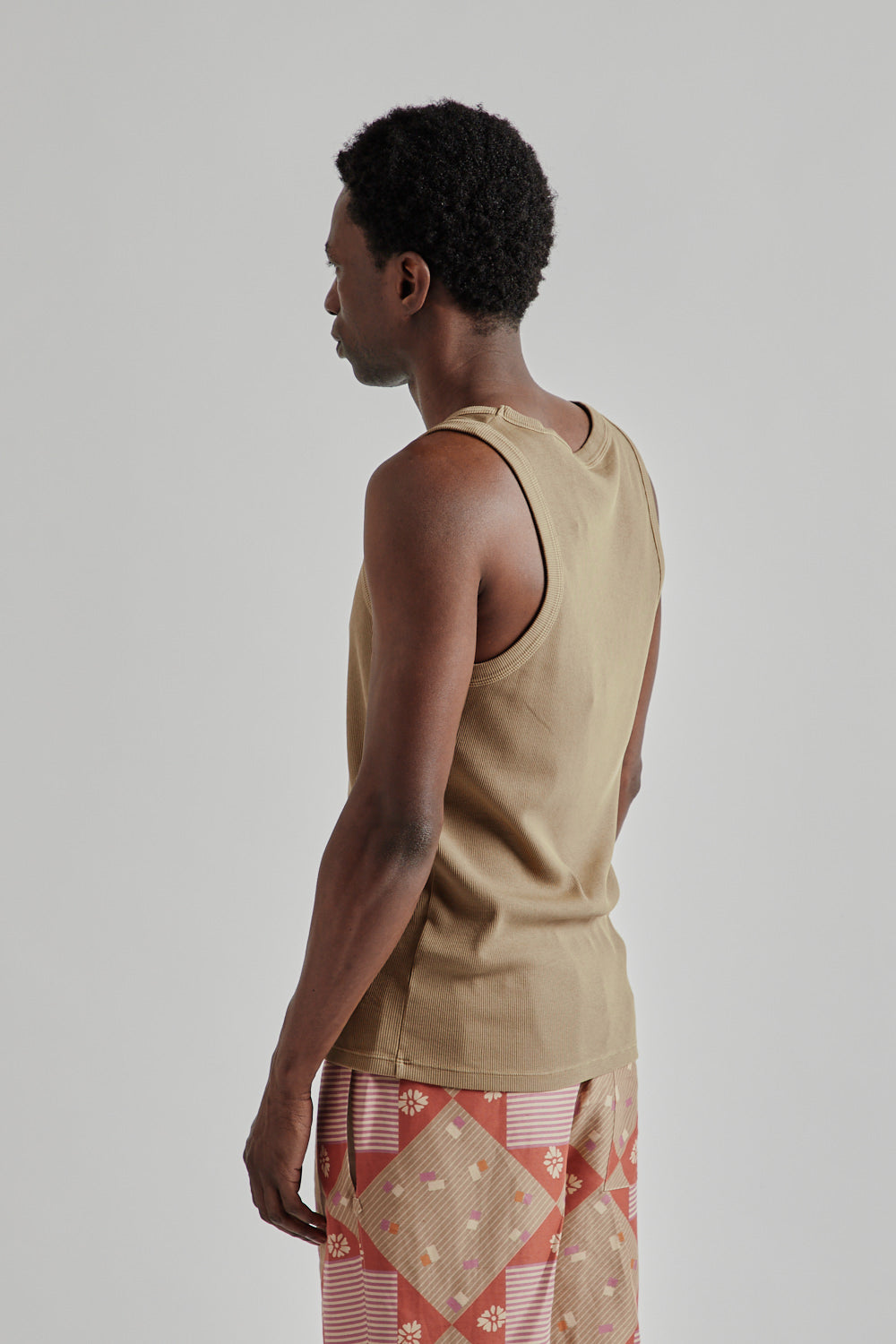Sunflower SS25 Rib Tank Top Khaki 3