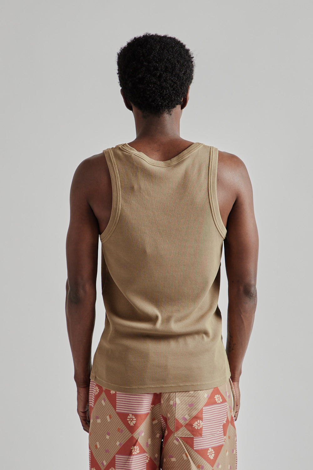 Sunflower SS25 Rib Tank Top Khaki 4