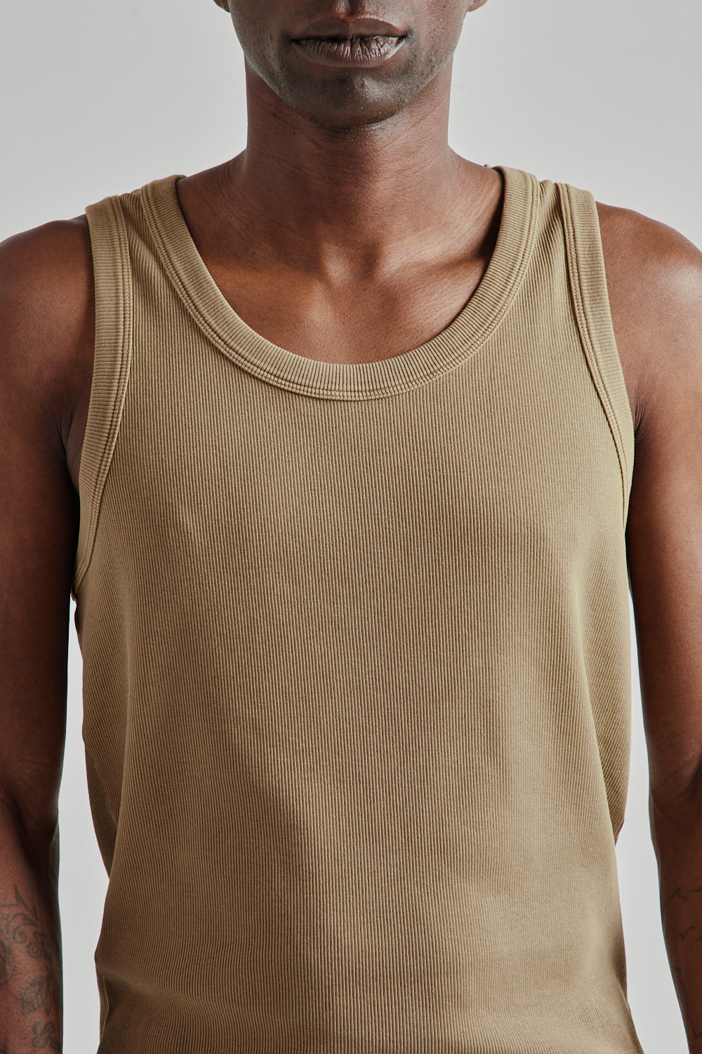 Sunflower SS25 Rib Tank Top Khaki 5